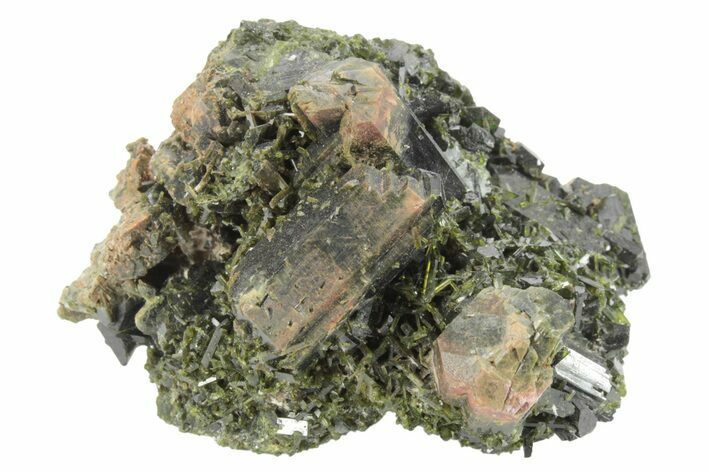 Lustrous, Epidote Crystal Cluster - Pakistan #213466